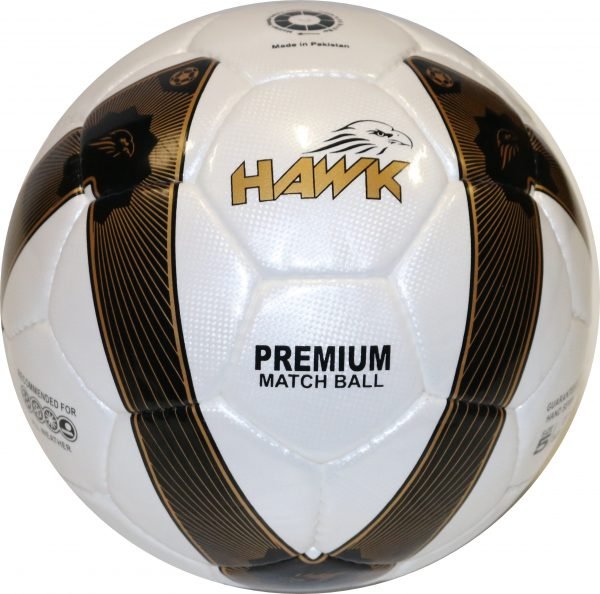 Fußball mit japanischen Microfasern PU, 100% handgenäht, Mark Hawk ® – Bild 3