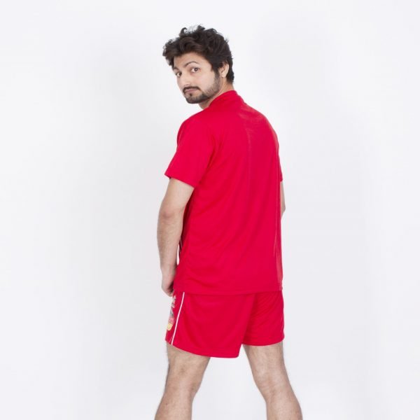 HAWK® Men’s Red Sportswear Collection – QuickDry Shirt & Shorts Set - Image 2