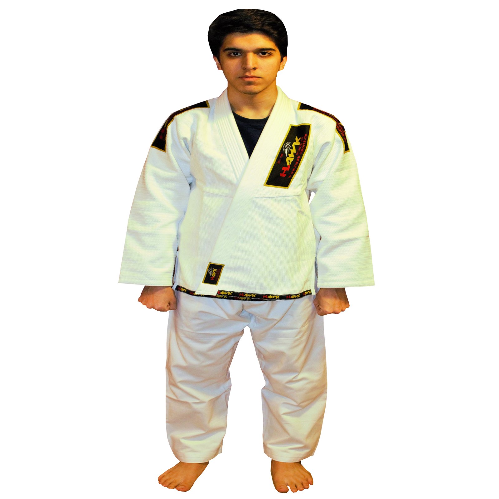 HAWK® Brazilian Ju Jutsu Martial Arts Suit – Double-Stitched 100% Cotton