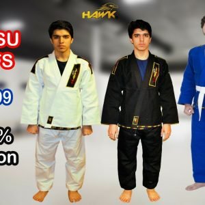 HAWK® Brazilian Ju Jutsu Martial Arts Suit – Double-Stitched 100% Cotton