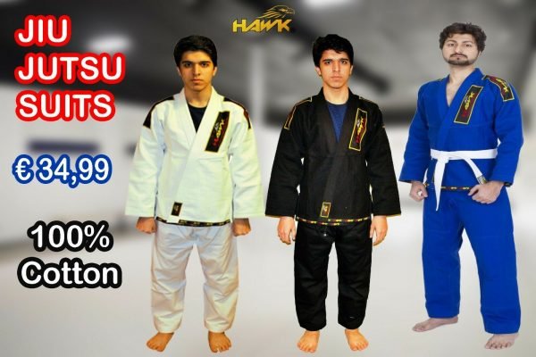 HAWK® Brazilian Ju Jutsu Martial Arts Suit – Double-Stitched 100% Cotton