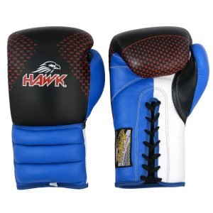 Hawk Boxing Lace-Up Gloves – Premium Training Gloves with Hook & Loop Closure
